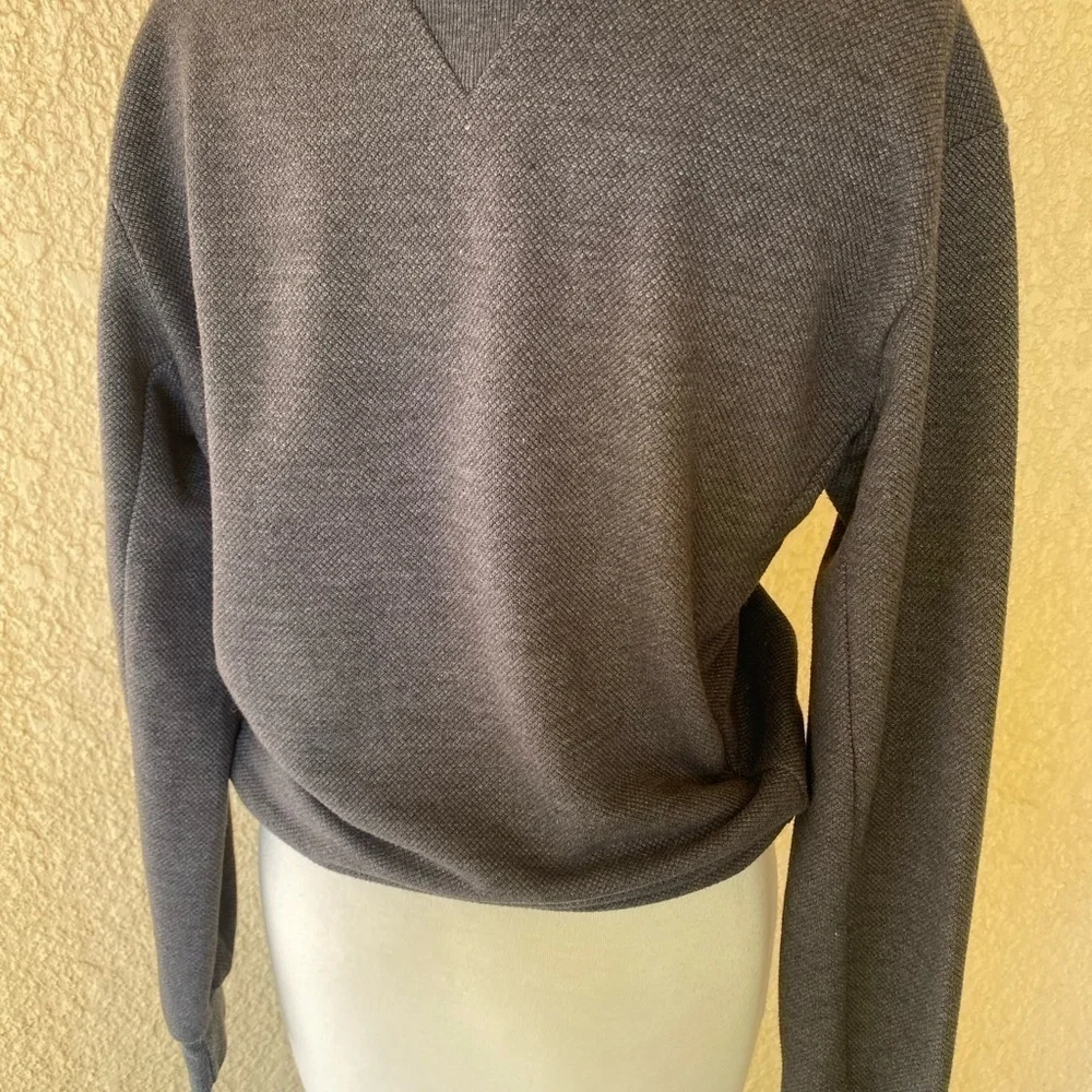 ZARA Essentials Unisex Long Sleeve Sweatshirt Gray Size Small‎